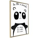 Poster Artgeist Affisch Be Like a Panda