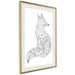 Poster Artgeist Affisch Flower Fox