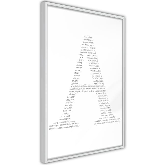 Poster Artgeist Affisch Letter A