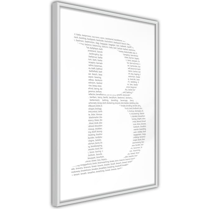 Poster Artgeist Affisch Letter B