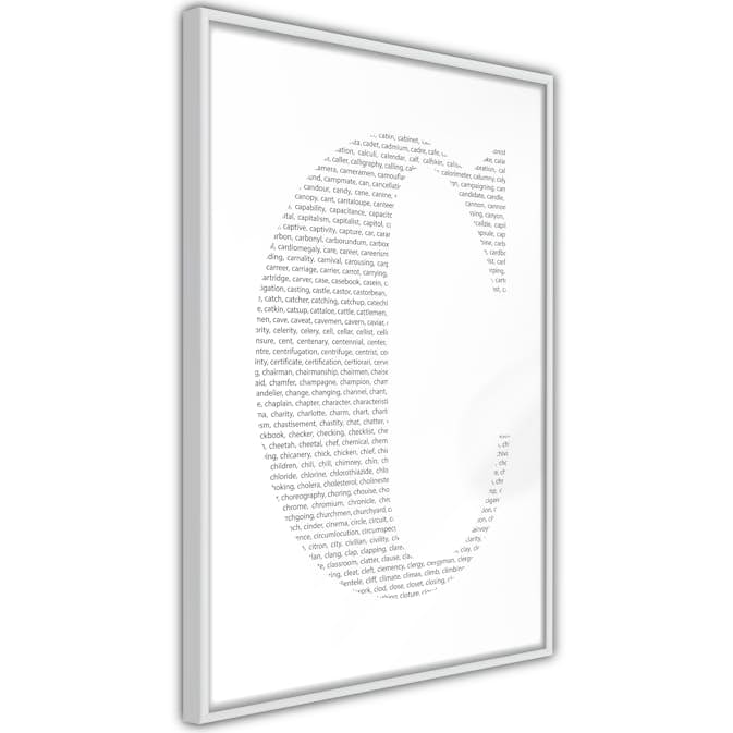 Poster Artgeist Affisch Letter C