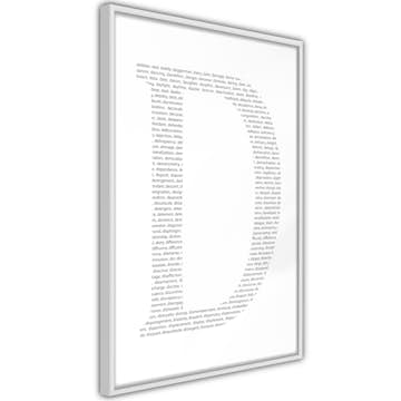 Poster Artgeist Affisch Letter D