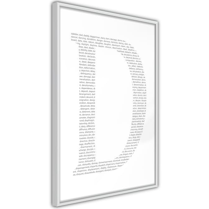Poster Artgeist Affisch Letter D