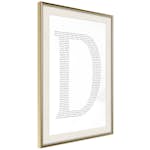 Poster Artgeist Affisch Letter D