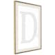 Poster Artgeist Affisch Letter D