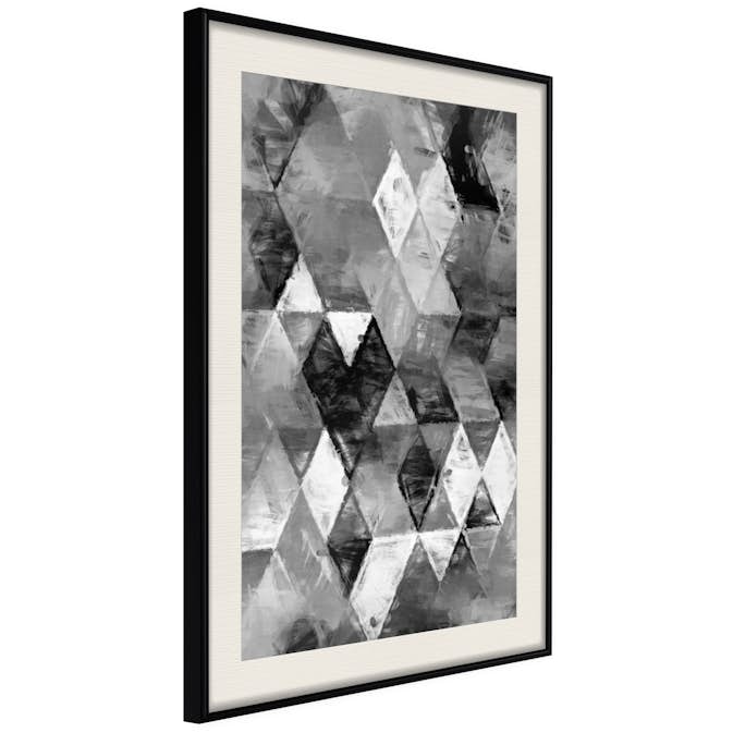 Poster Artgeist Affisch Black and White Diamonds