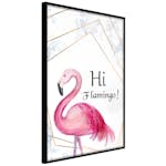 Poster Artgeist Affisch Hi Flamingo!