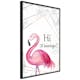 Poster Artgeist Affisch Hi Flamingo!