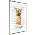 Poster Artgeist Affisch Pineapple and Stripes