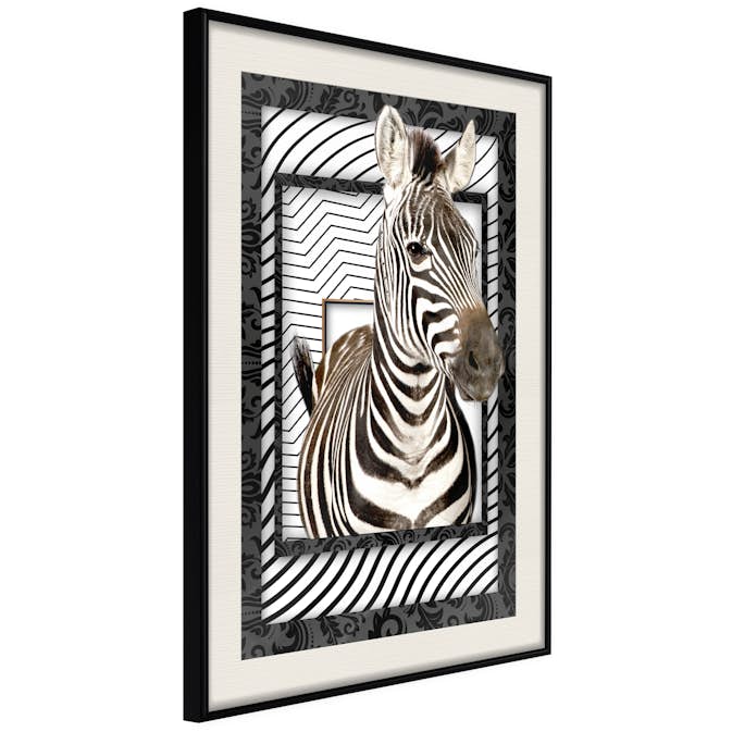 Poster Artgeist Affisch Zebra