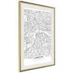 Poster Artgeist Affisch Map of London