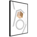 Poster Artgeist Affisch Wooden Cube