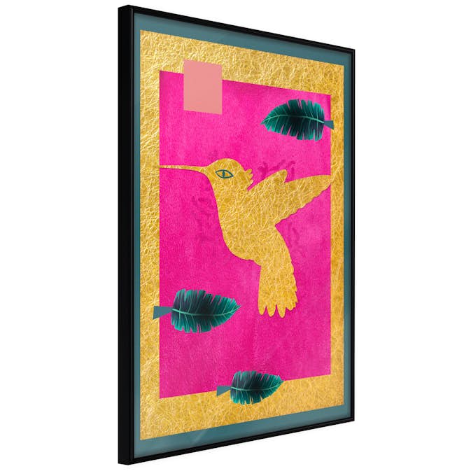 Poster Artgeist Affisch Golden Hummingbird