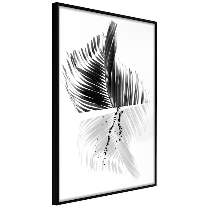 Poster Artgeist Affisch Black And White Palm