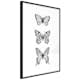 Poster Artgeist Affisch Three Butterflies
