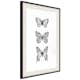Poster Artgeist Affisch Three Butterflies