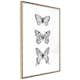 Poster Artgeist Affisch Three Butterflies