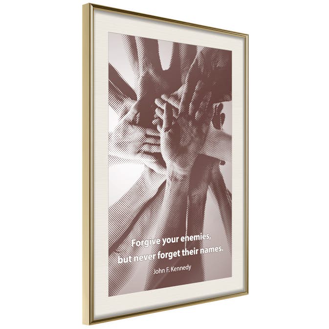 Poster Artgeist Affisch Forgive Your Enemies, But Never Forget Their Names