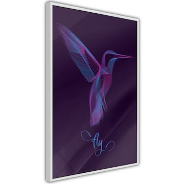 Poster Artgeist Affisch Purple Hummingbird