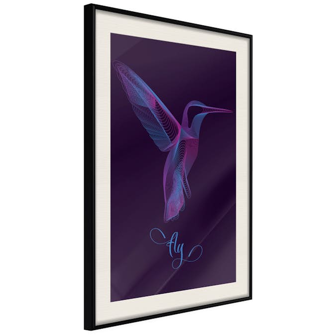 Poster Artgeist Affisch Purple Hummingbird