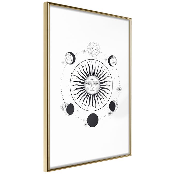 Poster Artgeist Affisch Moon Phases