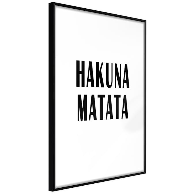 Poster Artgeist Affisch Hakuna Matata
