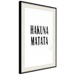 Poster Artgeist Affisch Hakuna Matata
