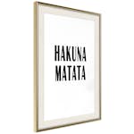 Poster Artgeist Affisch Hakuna Matata