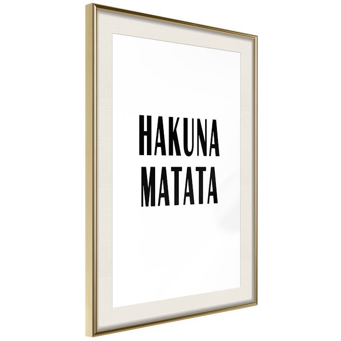 Poster Artgeist Affisch Hakuna Matata