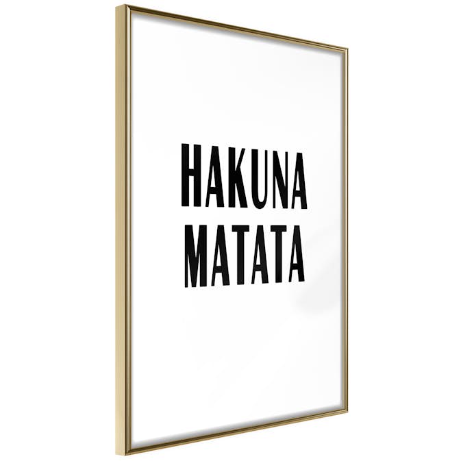 Poster Artgeist Affisch Hakuna Matata