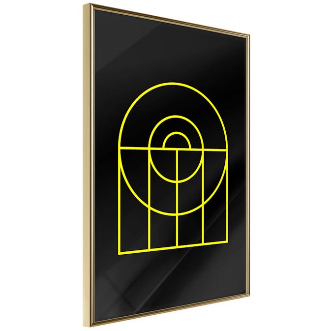 Poster Artgeist Affisch Black Geometry