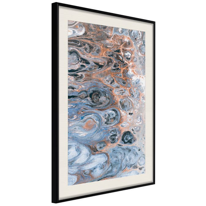 Poster Artgeist Affisch Sienna Blue Marble