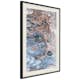 Poster Artgeist Affisch Sienna Blue Marble
