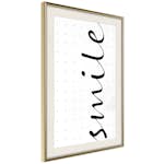 Poster Artgeist Affisch Black and White Smile