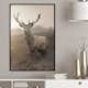 Poster Artgeist Affisch Deer in Sepia