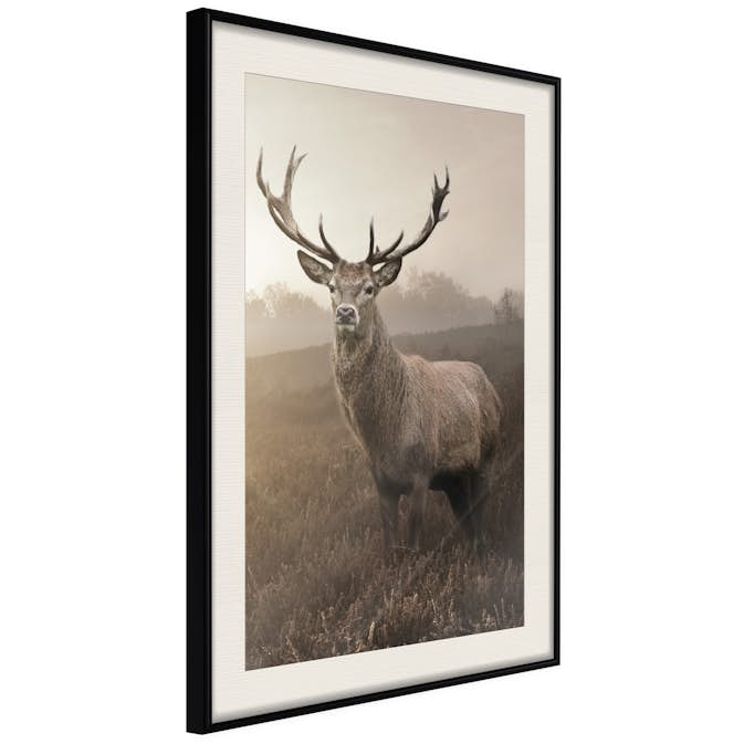 Poster Artgeist Affisch Deer in Sepia