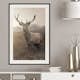 Poster Artgeist Affisch Deer in Sepia