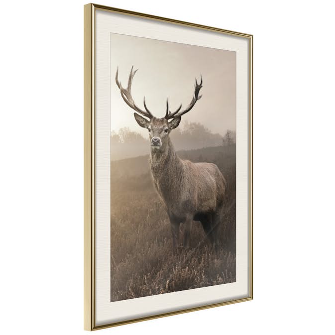 Poster Artgeist Affisch Deer in Sepia