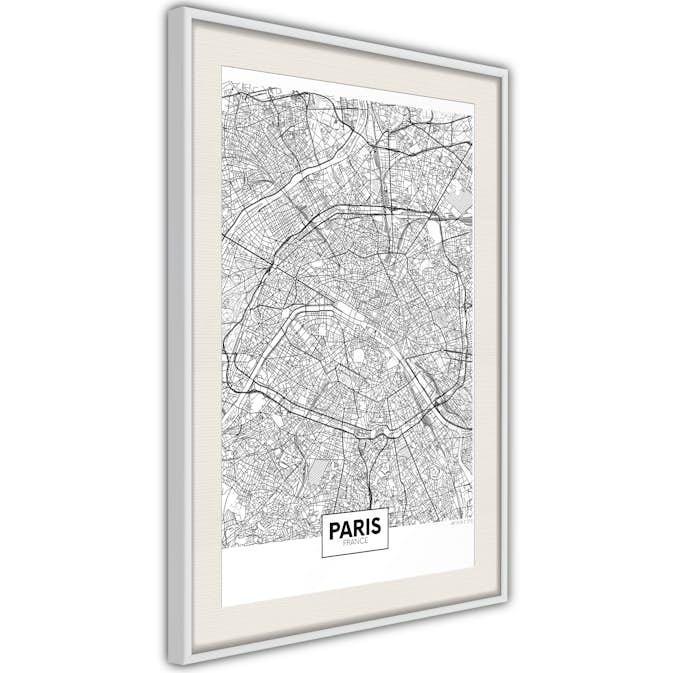Poster Arkiio Affisch Map of Paris