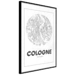 Poster Artgeist Affisch Retro Cologne