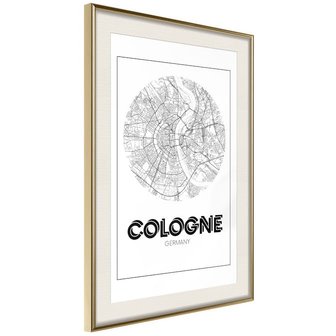 Poster Artgeist Affisch Retro Cologne