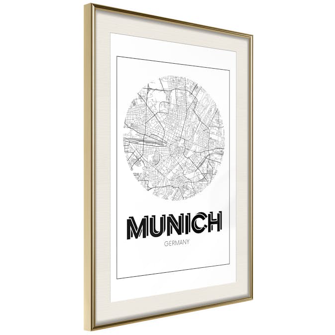 Poster Artgeist Affisch Retro Munich