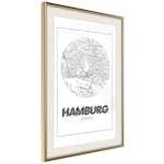 Poster Artgeist Affisch Retro Hamburg