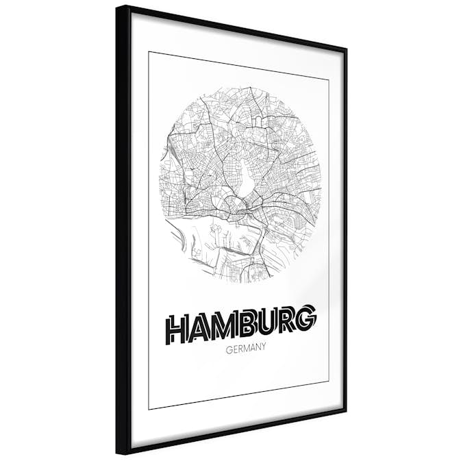 Poster Artgeist Affisch Retro Hamburg