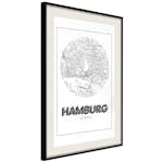 Poster Artgeist Affisch Retro Hamburg