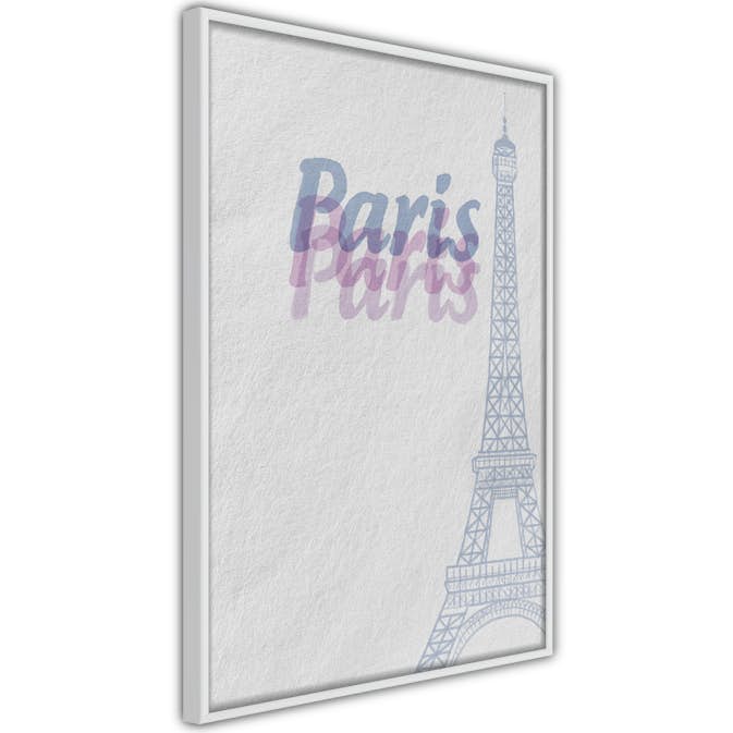 Poster Artgeist Affisch Paris in Watercolours