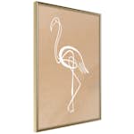 Poster Artgeist Affisch White Flamingo
