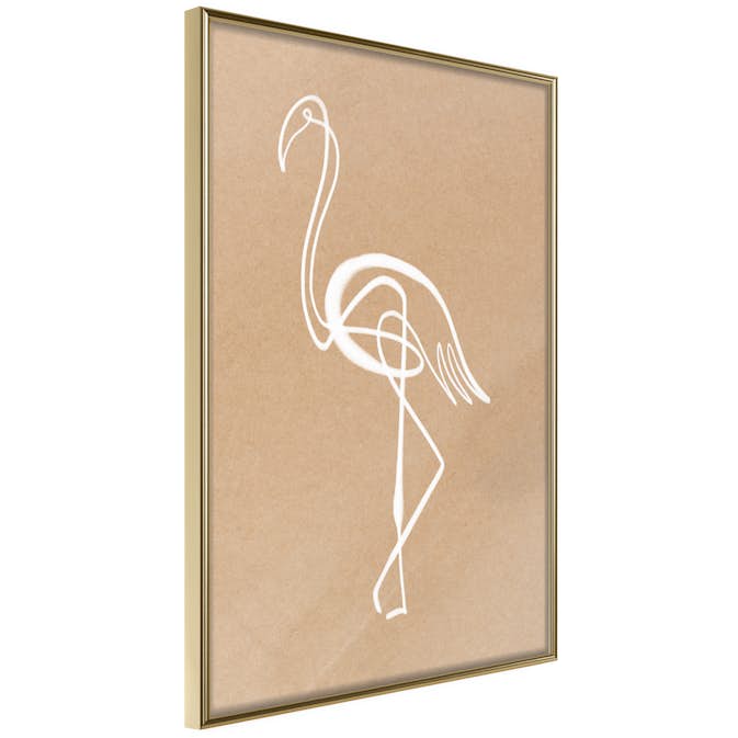 Poster Artgeist Affisch White Flamingo