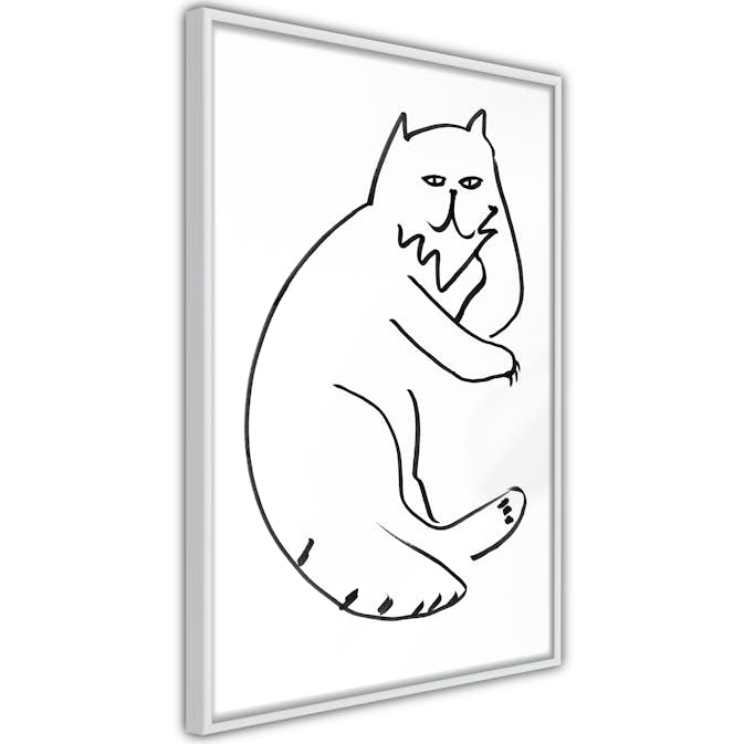 Poster Artgeist Affisch Cat Relaxing