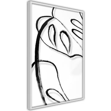 Poster Artgeist Affisch White Monstera